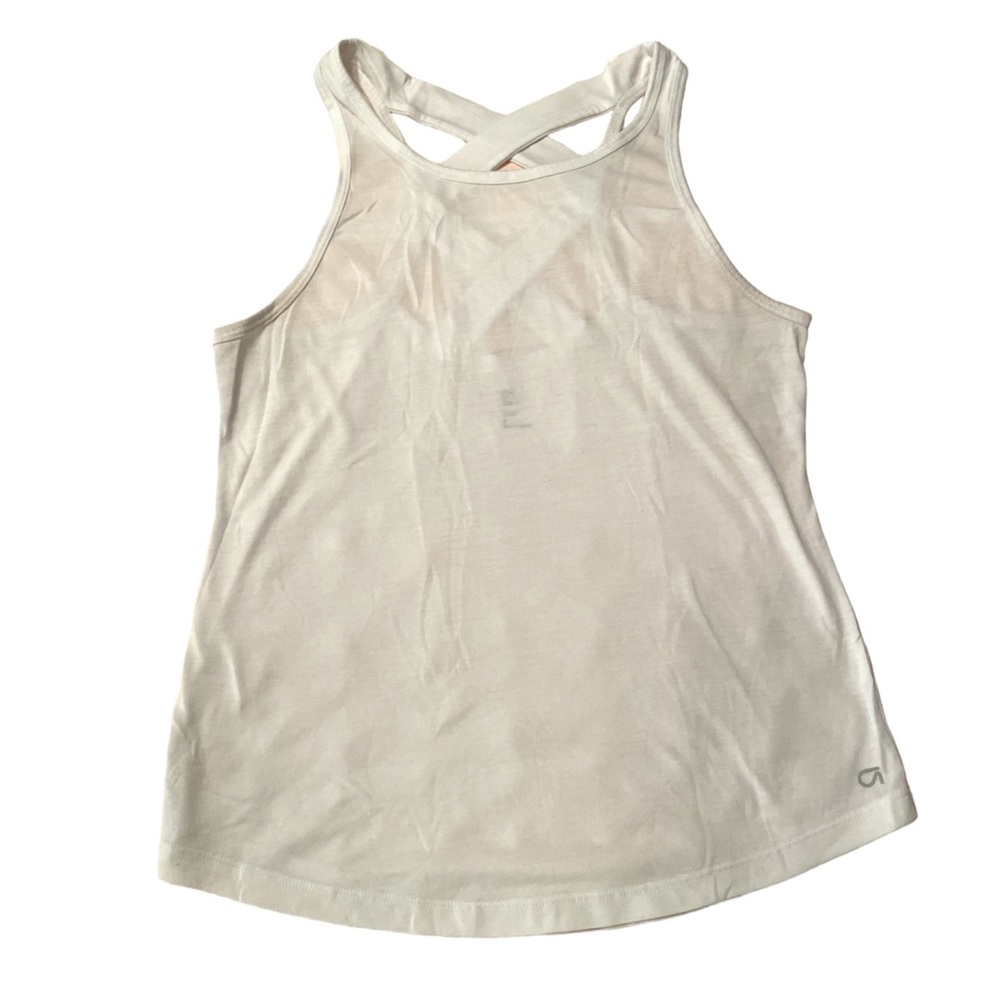 Gap Fit White Activewear Workout Sleeveless Lightweight Tank Top